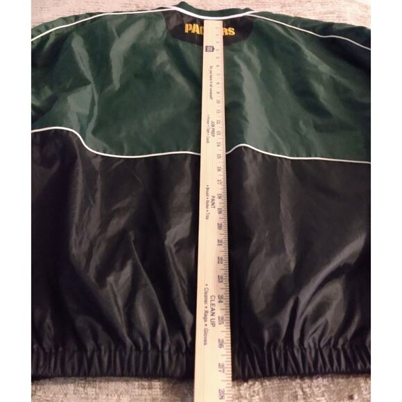 Green Bay Packers Windbreaker Men's Large NFL V-Neck Pullover Jacket Football - Picture 8 of 12